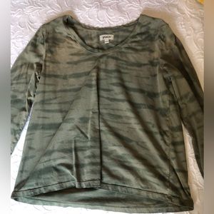Pact organic green tie dye long sleeve large